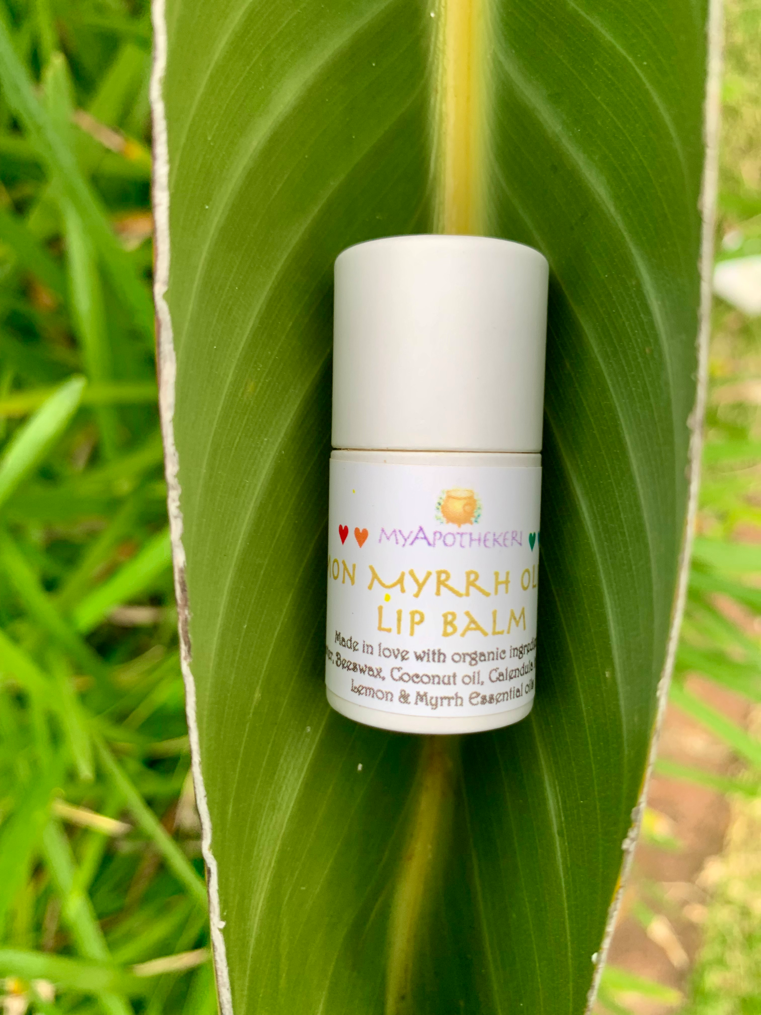 Lemon Myrrh Olive oil Lip balm image 0